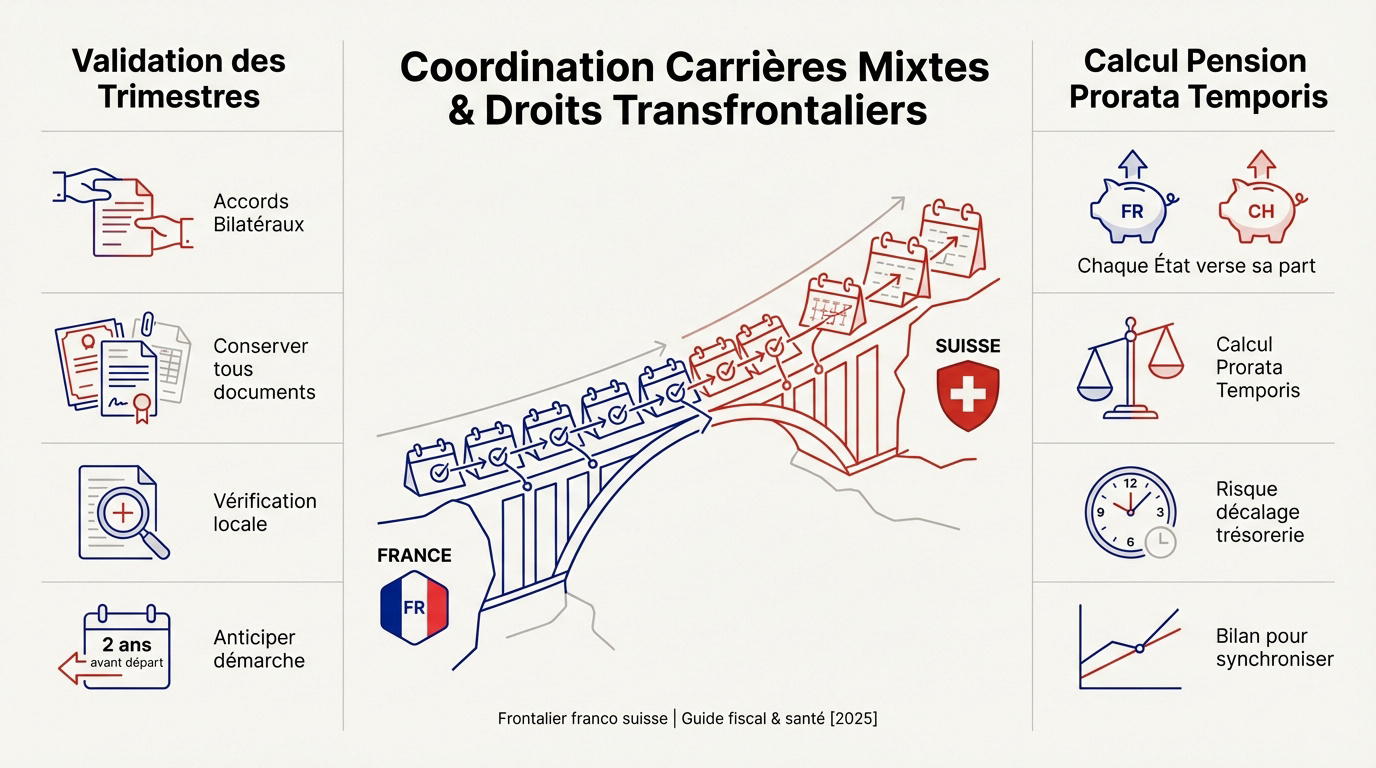 Coordination des droits à la retraite entre la France et la Suisse pour les frontaliers