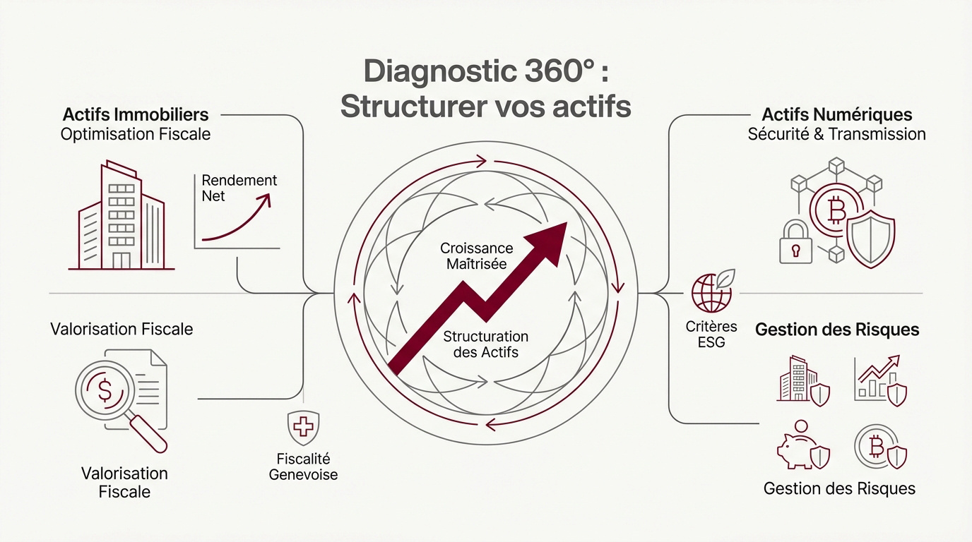 Diagnostic patrimonial complet et gestion d'actifs à Genève par WallSwiss