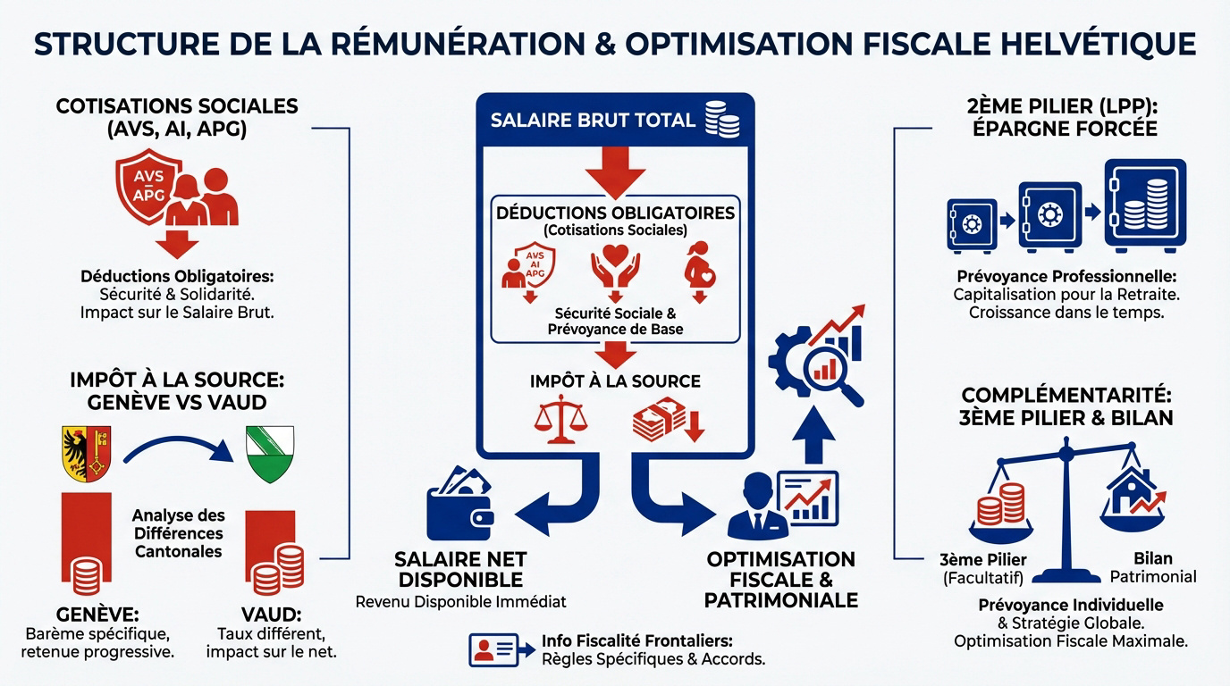 Analyse de la fiche de paie suisse et optimisation des cotisations sociales pour frontaliers