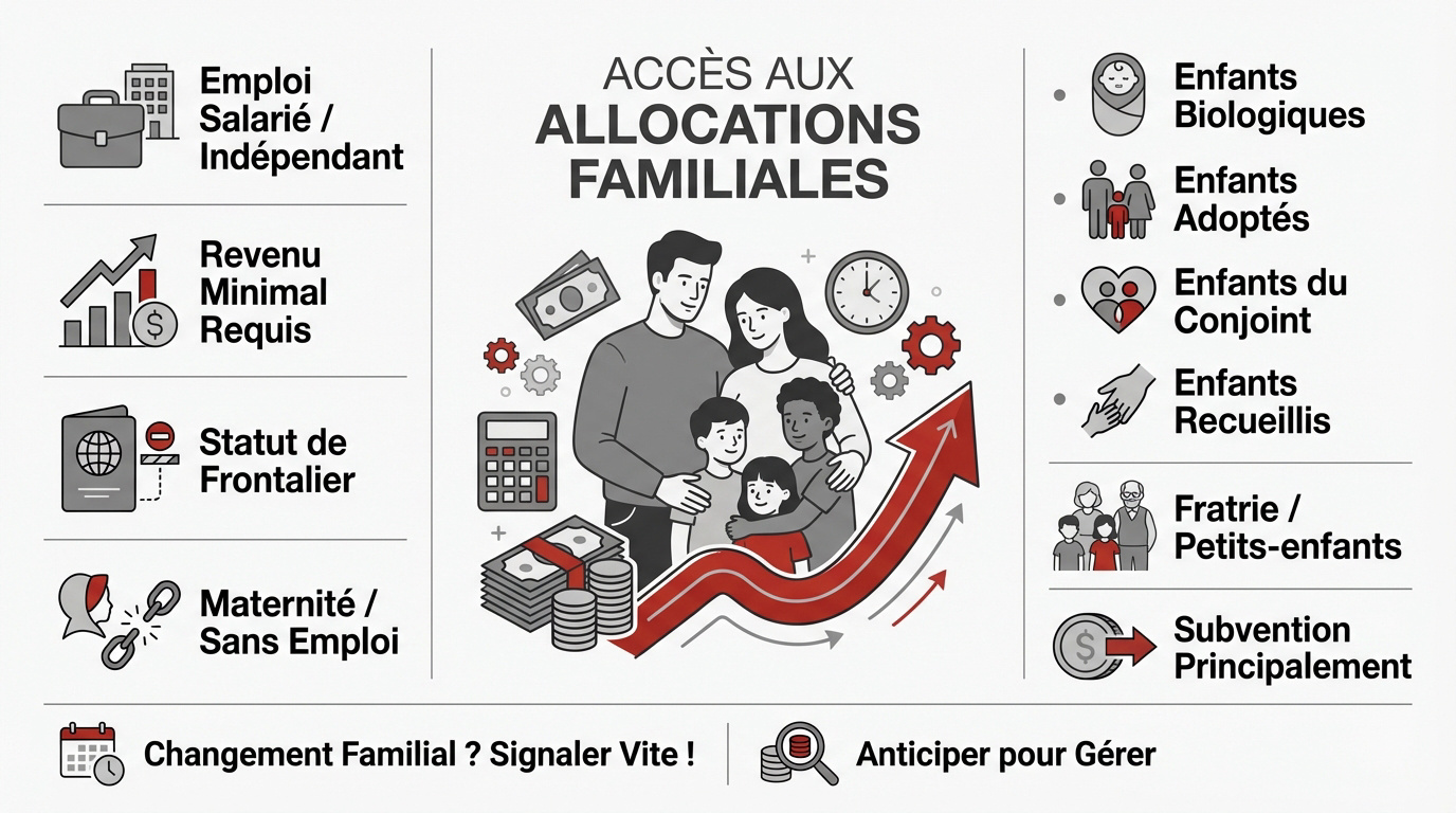 Critères d'éligibilité pour les allocations familiales en Suisse