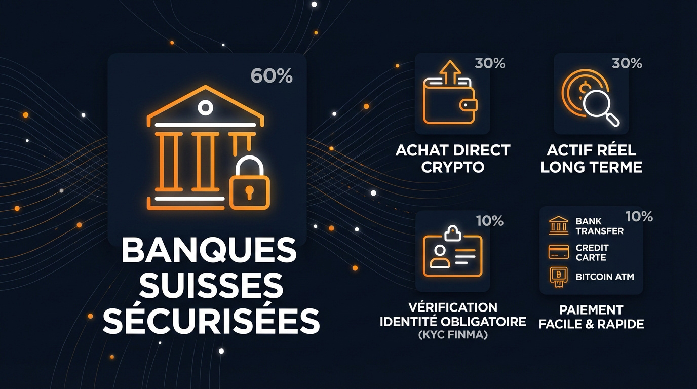 Sécurité et acquisition d'actifs financiers numériques en Suisse