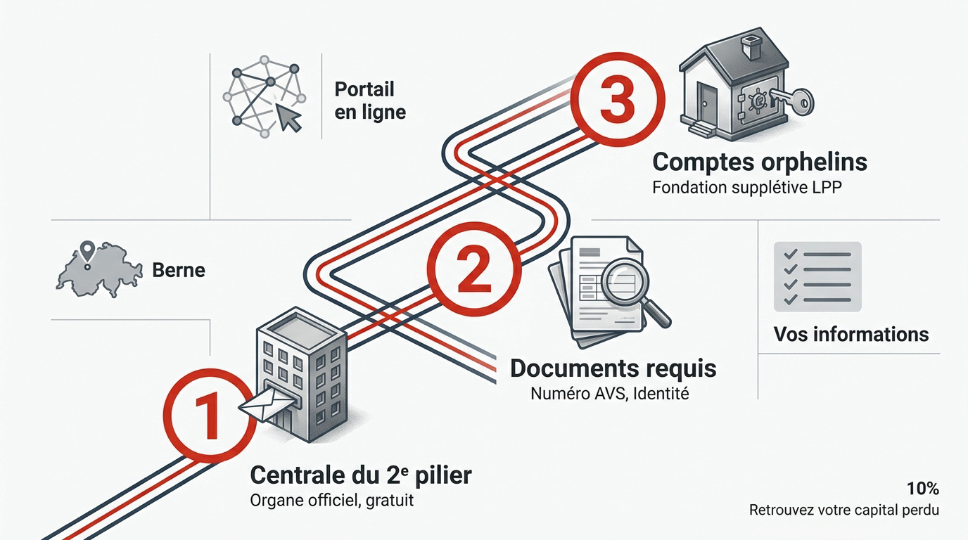 Procédure de recherche des avoirs de libre passage en Suisse