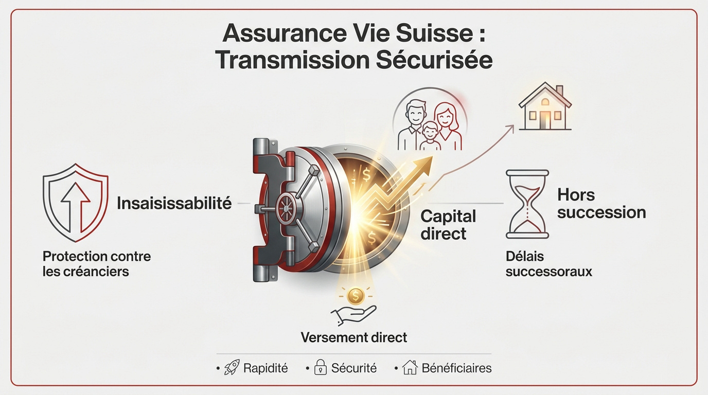 Représentation de la sécurité financière et de la transmission de patrimoine en Suisse