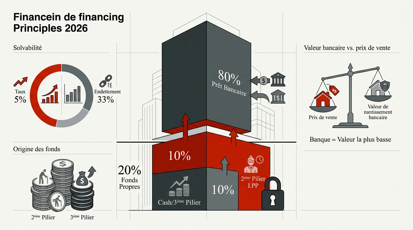Critères de financement immobilier et apport personnel en Suisse pour 2026