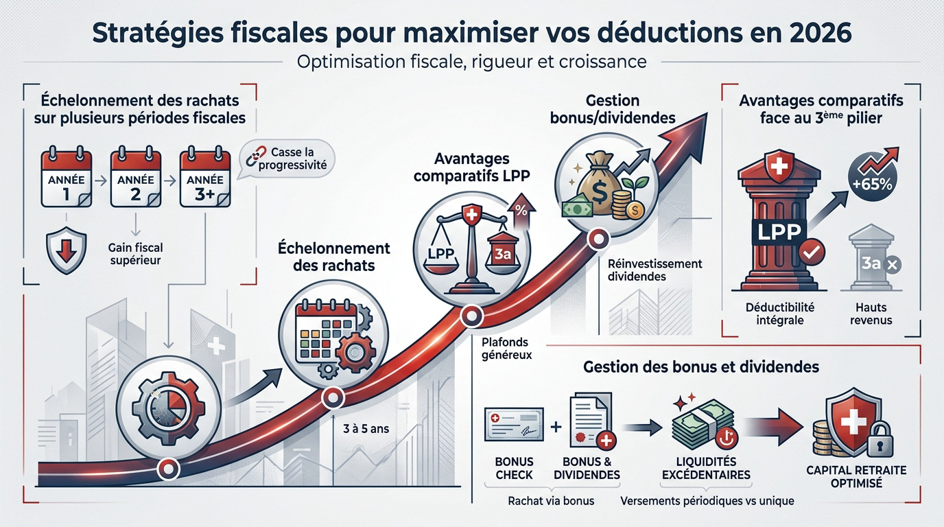 Optimisation fiscale et rachat du 2ème pilier en Suisse pour la retraite