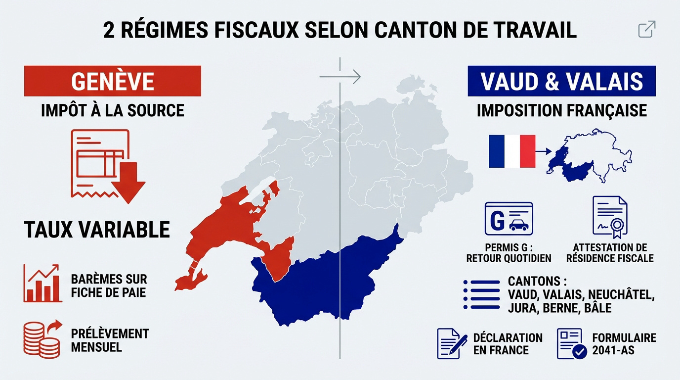 Comparaison des régimes fiscaux entre Genève et les autres cantons suisses pour les frontaliers