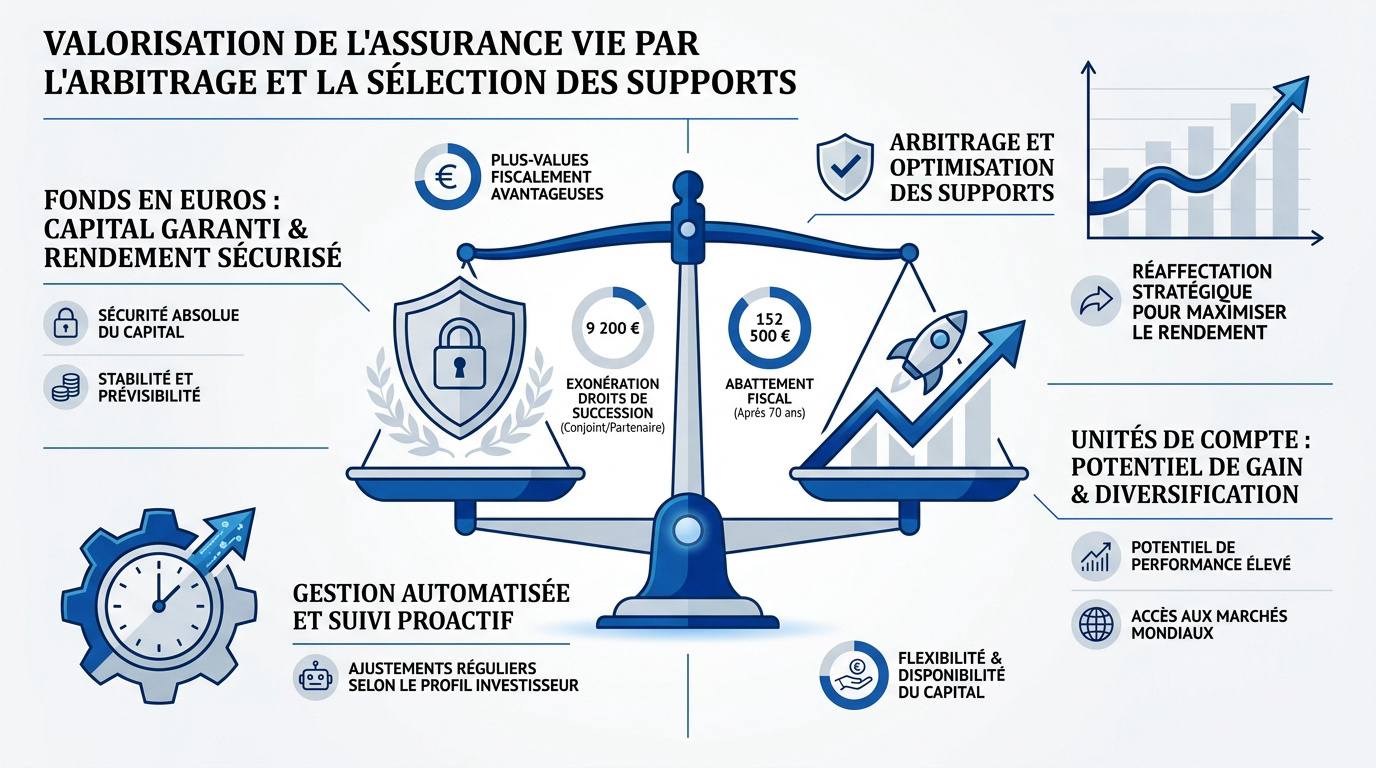 Arbitrage entre fonds euros et unités de compte