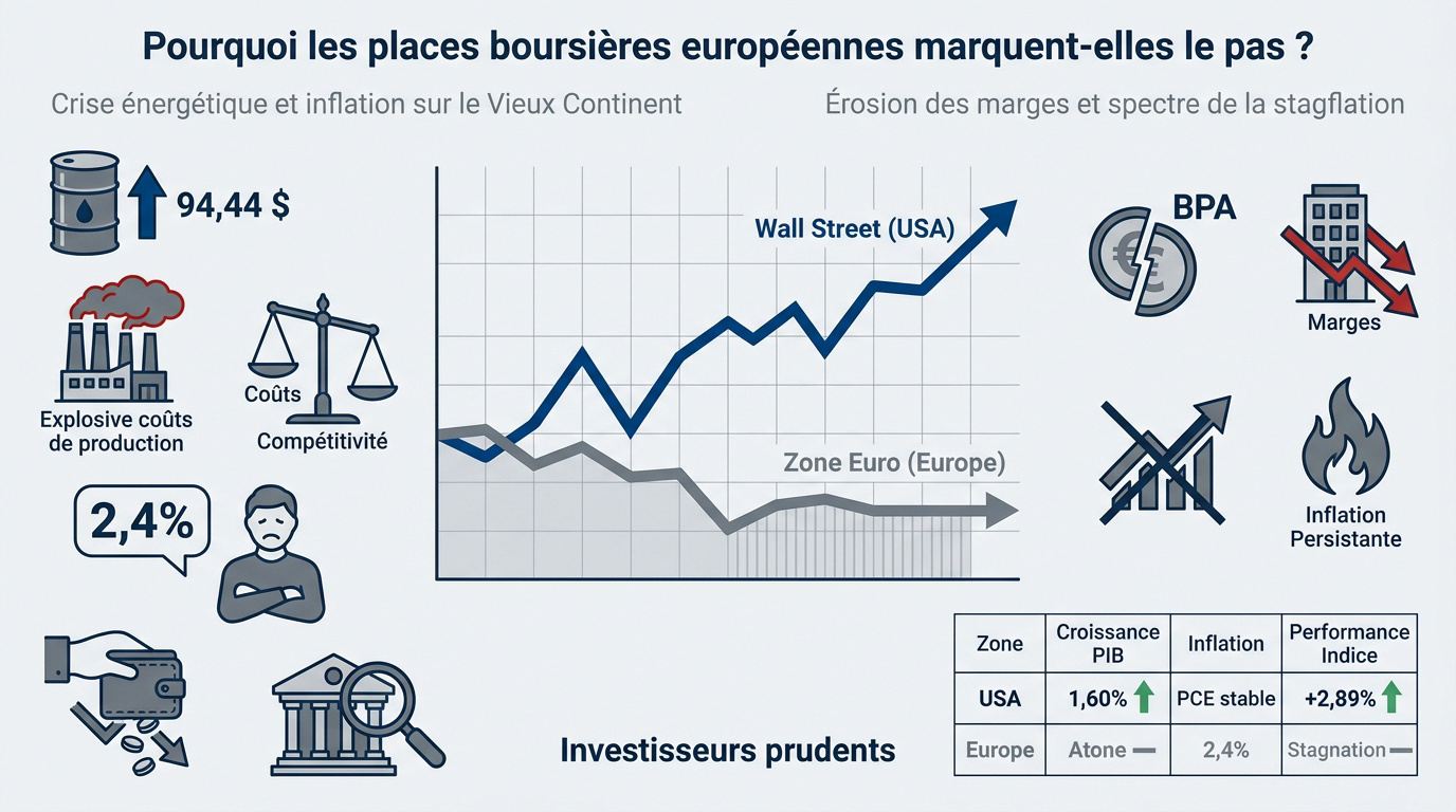 Analyse de la stagnation des bourses européennes face à la crise énergétique et l'inflation
