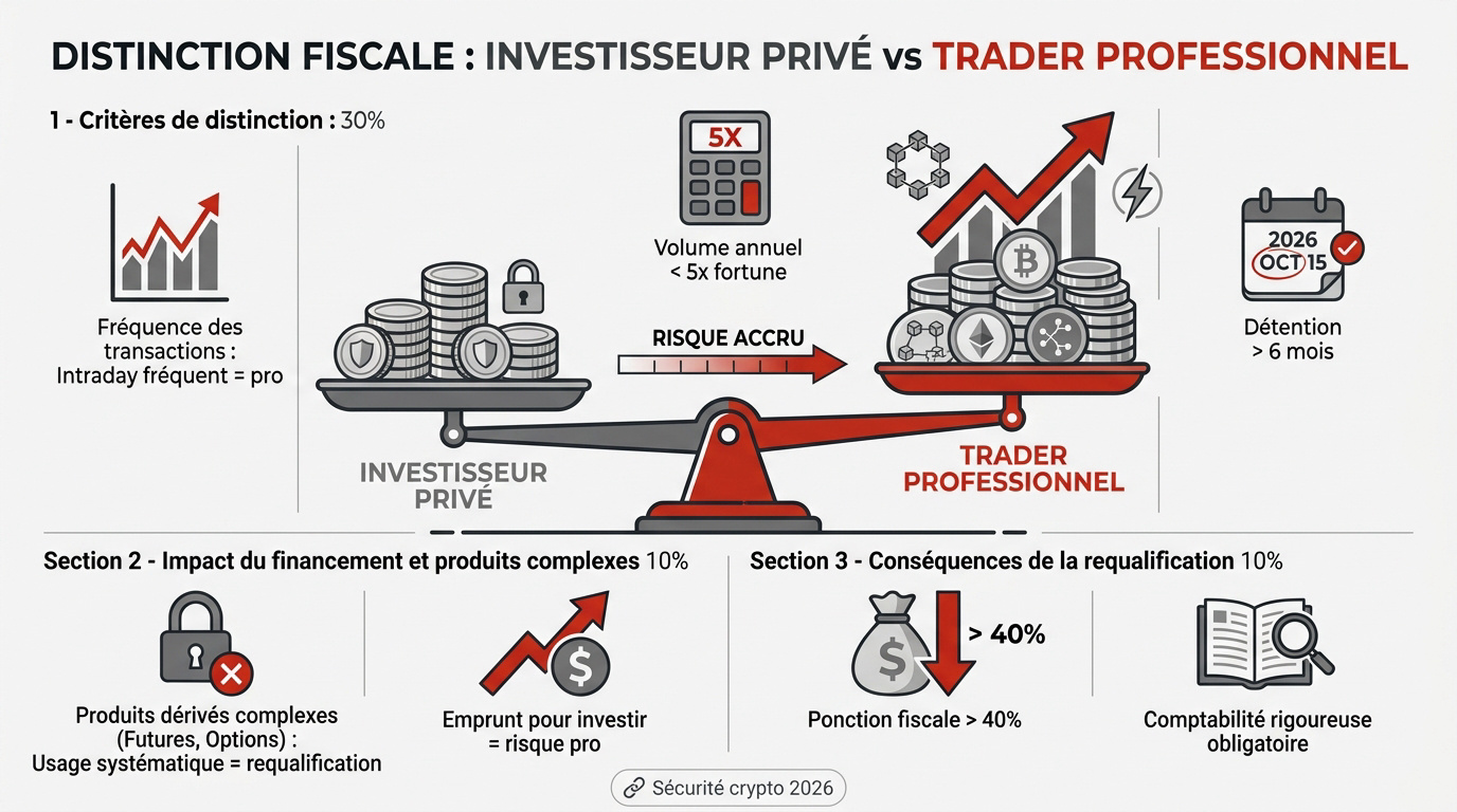Critères de distinction fiscale entre investisseur privé et trader professionnel en Suisse