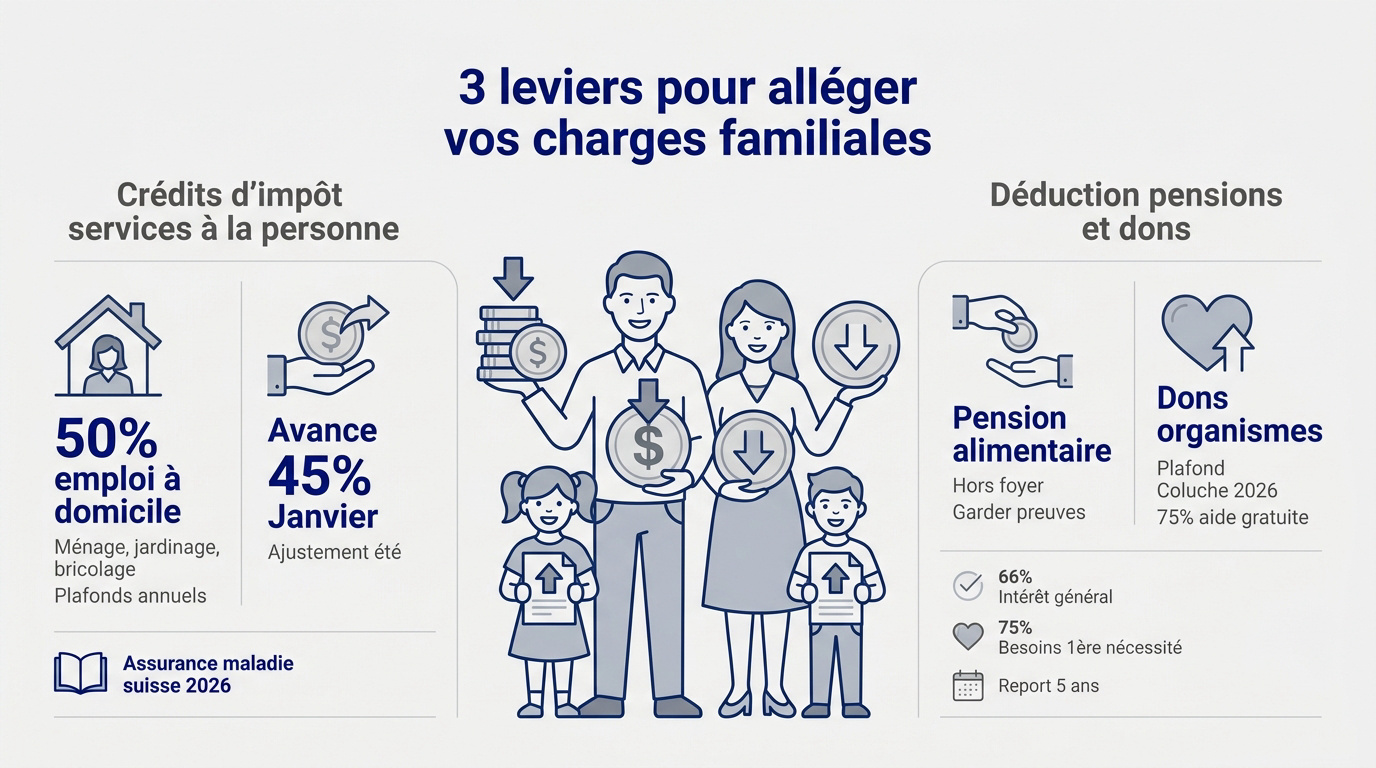 Optimisation des charges familiales et crédits d'impôt pour services à domicile