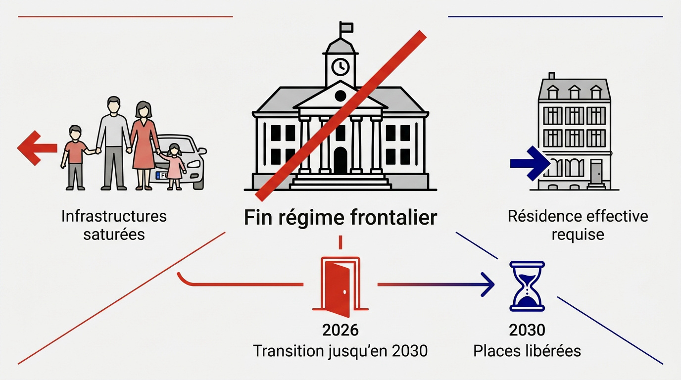 Réforme de la scolarisation des frontaliers à Genève et fin des dérogations 2026