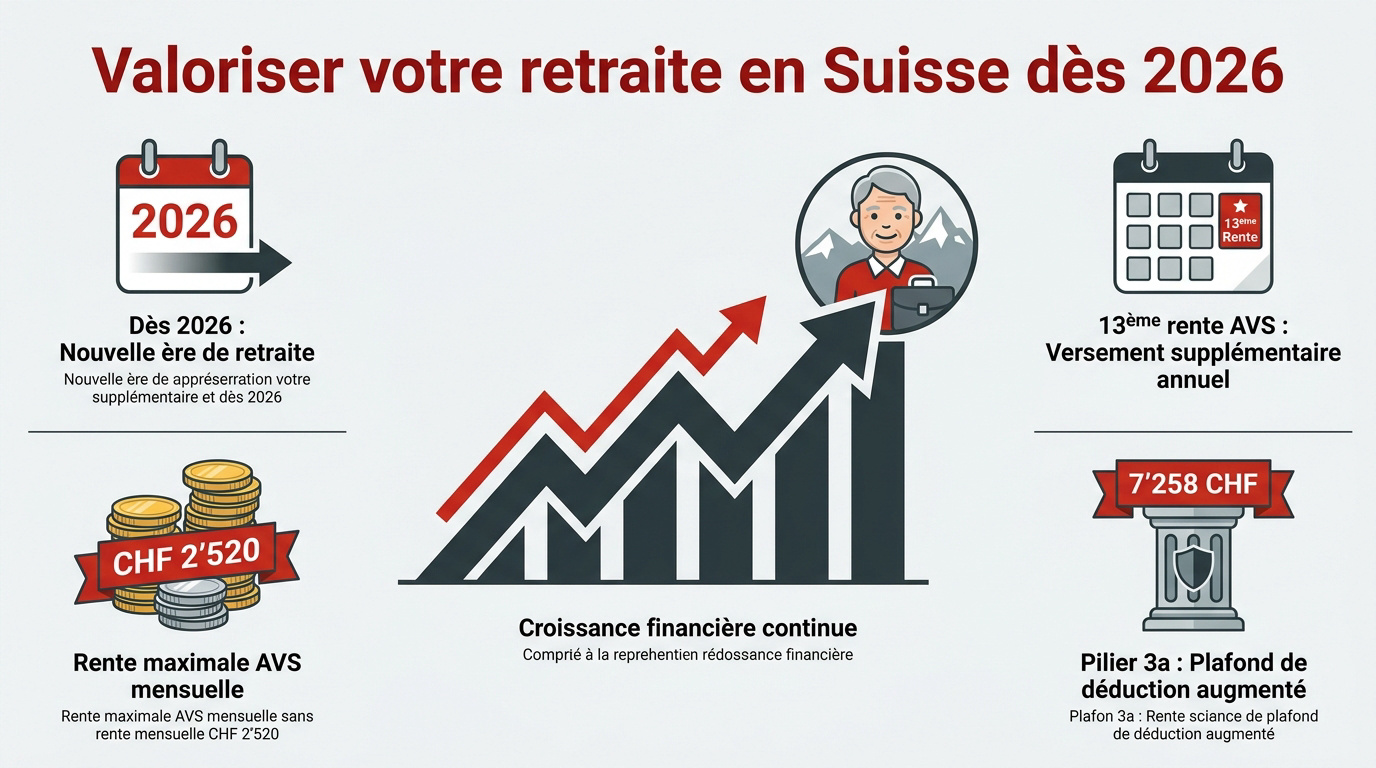Réforme AVS 21 et optimisation du 3ème pilier en Suisse pour 2026
