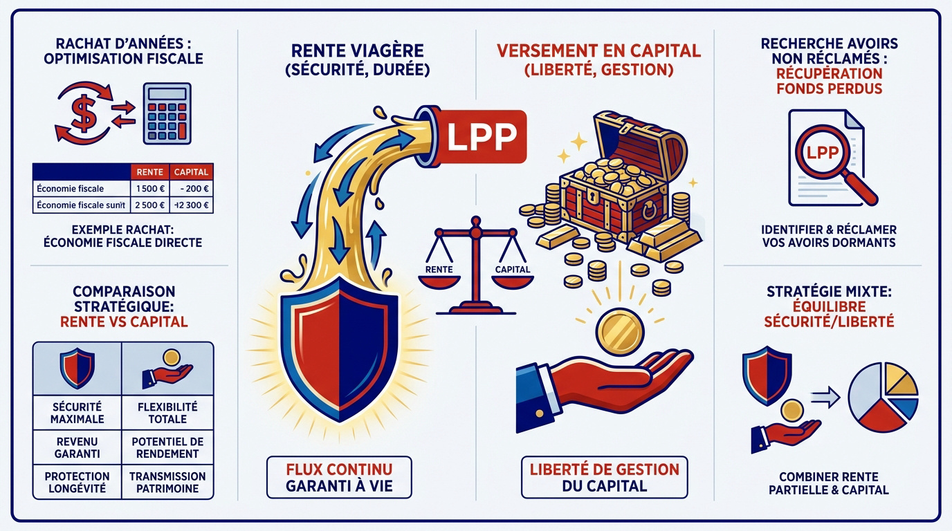 Comparaison entre rente viagère et retrait en capital pour le 2ème pilier suisse