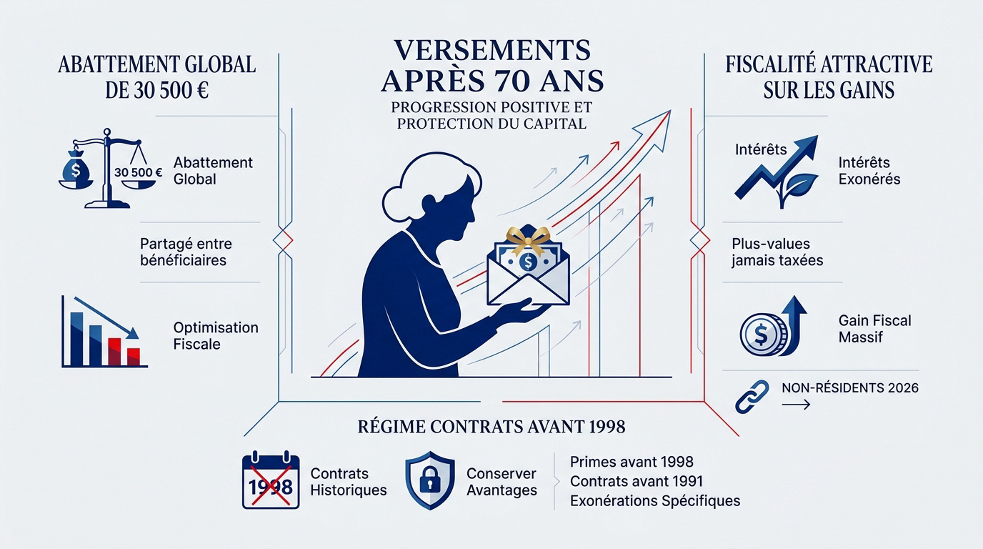 Optimisation fiscale de l'assurance vie après 70 ans