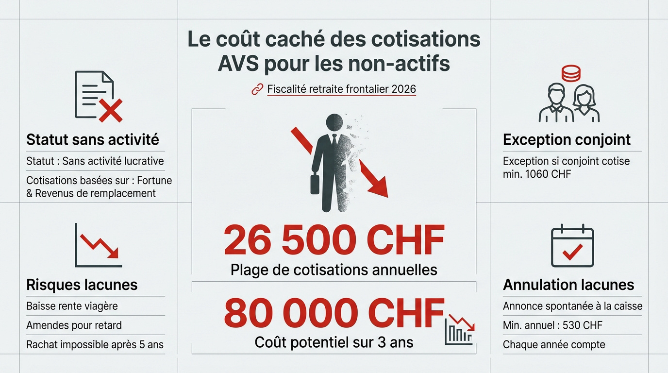 Calcul des cotisations AVS pour retraités anticipés sans activité lucrative