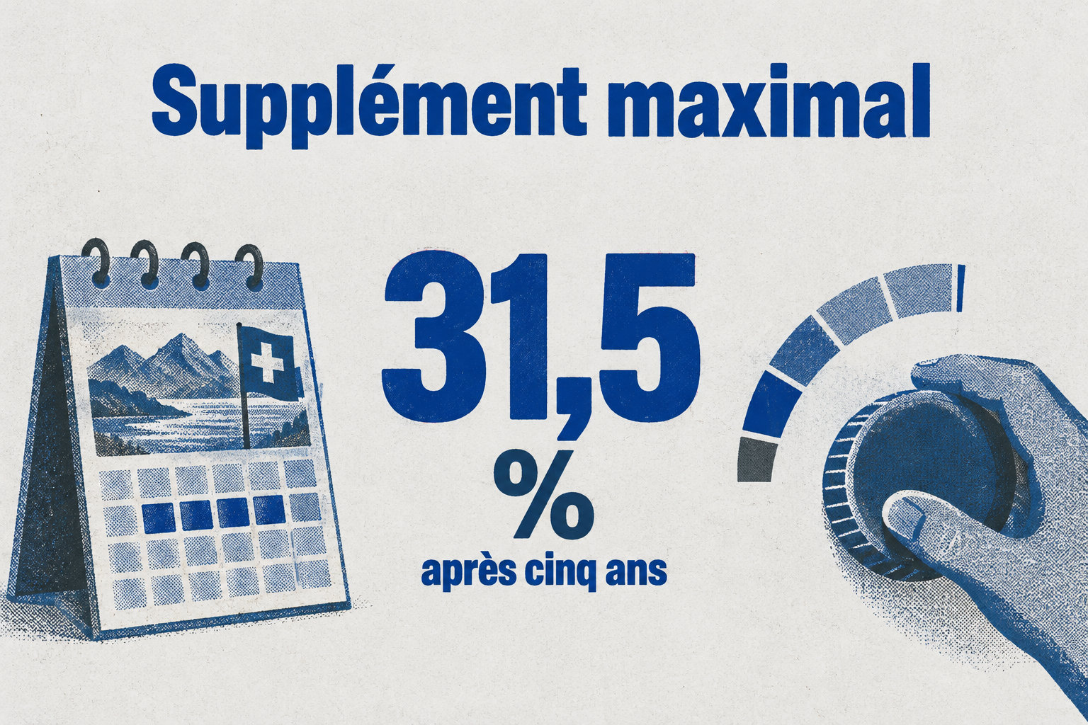 Après cinq ans d’ajournement, le supplément maximal indiqué est de 31,5 %.